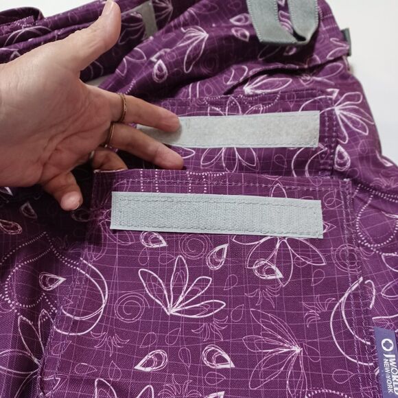 Purple Hearts and Flowers JWorld New York Sling Backpack Duracelte - Picture 4 of 8